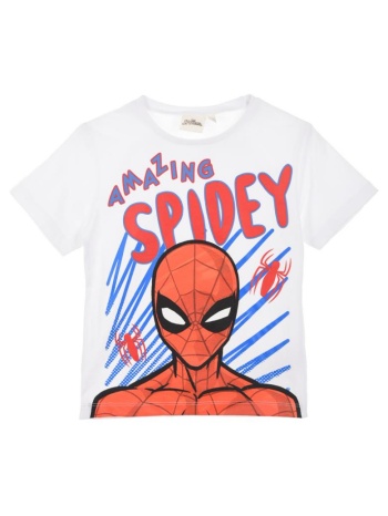μπλούζα μακό αγόρι spiderman-ex1268-white σε προσφορά