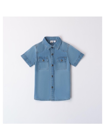 πουκάμισο τζιν αγόρι i do-48238-7300-blue denim