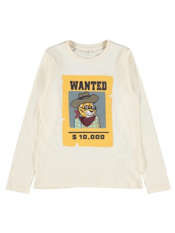 μπλούζα αγόρι name it-13191414-whitecap gray-organic cotton σε προσφορά