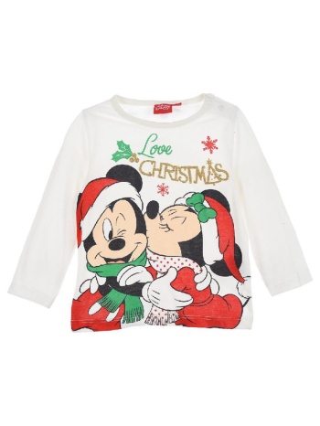 μπλούζα μπεμπέ κορίτσι christmas minnie mouse-hu0036-owhite σε προσφορά