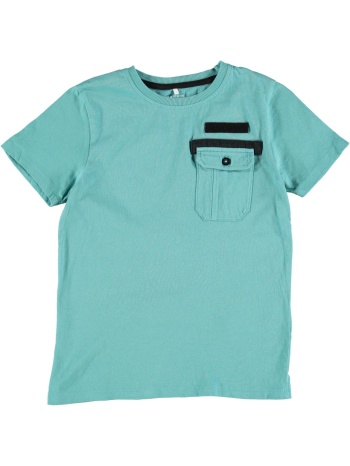 μπλούζα μακό αγόρι name it-13189541-aqua organic cotton σε προσφορά