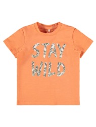 μπλούζα μπεμπέ αγόρι name it-13190173-melon organic cotton