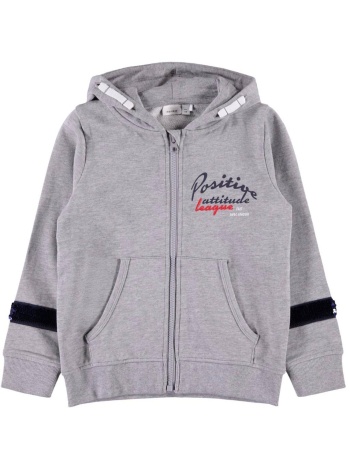 ζακέτα φούτερ κορίτσι name it -13170480-grey σε προσφορά