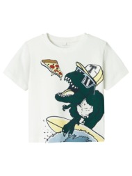 μπλούζα μακό αγόρι name it-13241216-cloud dancer-organic cotton