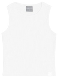 μπλούζα μακό ριμπ κορίτσι quimby kids-0807-34005-white