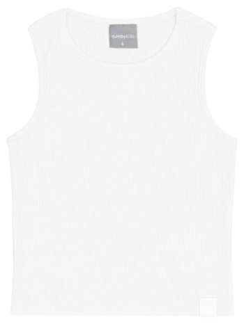 μπλούζα μακό ριμπ κορίτσι quimby kids-0807-34005-white σε προσφορά
