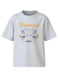μπλούζα μακό αγόρι name it-13234714-bright white/hawaii