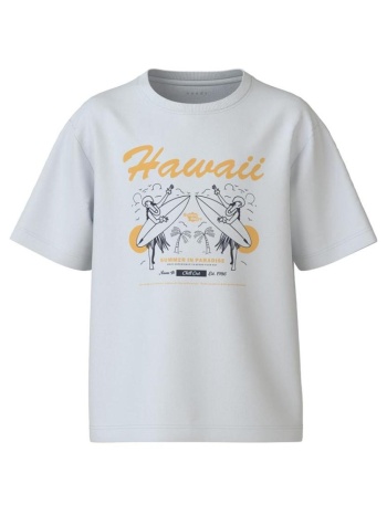 μπλούζα μακό αγόρι name it-13234714-bright white/hawaii σε προσφορά