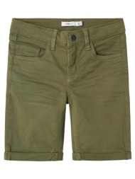 βερμούδα υφασμάτινη αγόρι name it-13213214-deep lichen green