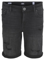 βερμούδα τζιν μαύρη αγόρι jack & jones-12202238-black denim