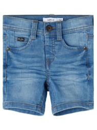 βερμούδα τζιν ελαστική αγόρι name it-13198526-light blue denim
