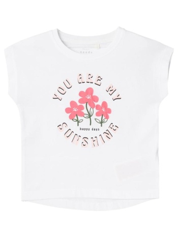 μπλούζα μακό κορίτσι name it-13228175-bright white σε προσφορά