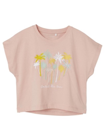 μπλούζα μακό crop κορίτσι name it-13229251-peach bud σε προσφορά