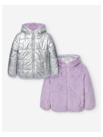 μπουφάν διπλής όψης κορίτσι losan-lkgap0103_24006-silver σε προσφορά