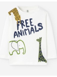 μπλούζα μακό μπεμπέ αγόρι losan-lbbap0303_24034-ecru