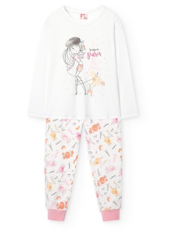 πιτζάμα interlock κορίτσι boboli-929000-1111-white σε προσφορά