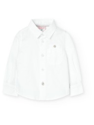 πουκάμισο υφασμάτινο αγόρι boboli-719153-1100-white