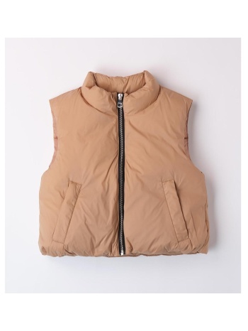 μπουφάν αμάνικο κορίτσι i do-4.a923/0945-beige
