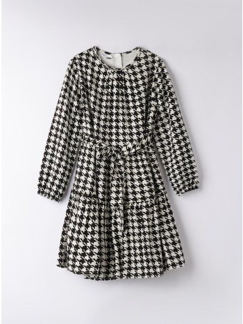 φόρεμα υφασμάτινο κορίτσι i do-4.a902/6bbd-black&white σε προσφορά