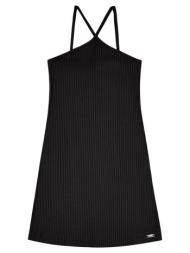 φόρεμα μακό ριμπ κορίτσι gloss-0501-31830-black
