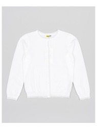 ζακέτα πλεκτή κορίτσι losan-lkgap0201_24007-white