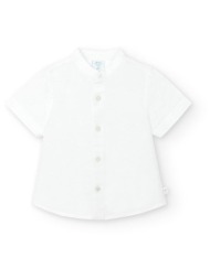 πουκάμισο λινό αγόρι boboli-718062-1100-white
