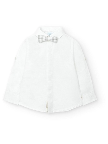 πουκάμισο λινό αγόρι boboli-718017-1100-white σε προσφορά
