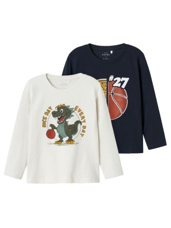 μπλούζα μακό 2 τεμ. αγόρι name it-13229864-jet σε προσφορά