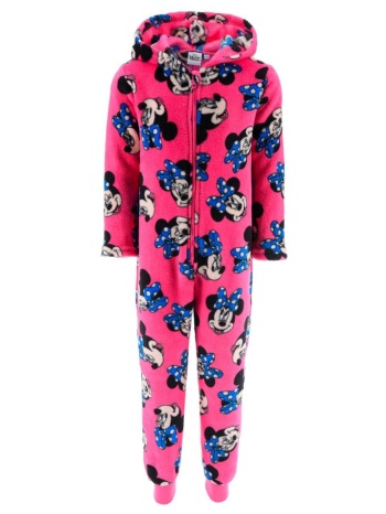 φόρμα ολόσωμη fleece κορίτσι minnie mouse-xh20051-pink σε προσφορά