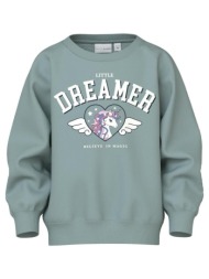 μπλούζα φούτερ κορίτσι name it-13234422-gray mist