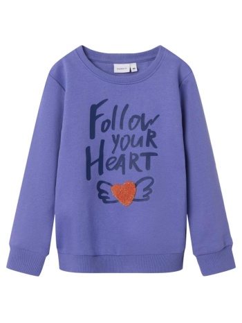 μπλούζα φούτερ κορίτσι name it-13231112-iris bloom σε προσφορά