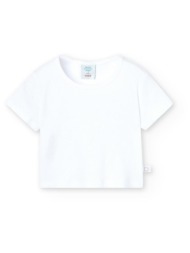 μπλούζα μακό κορίτσι boboli-498034-1100-white