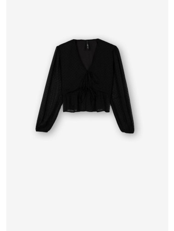 μπλούζα υφασμάτινη κορίτσι tiffosi-10051654-000-black
