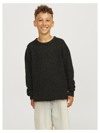 μπλούζα πλεκτή αγόρι jack & jones-12267510-black σε προσφορά