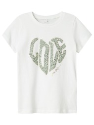 μπλούζα μακό κορίτσι name it-13244100-bright white-organic cotton