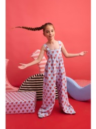 φόρμα ολόσωμη υφασμάτινη κορίτσι two in a castle-t6044-bicolor