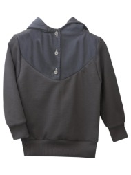 μπλούζα φούτερ αγόρι two in a castle-t2828-anthracite