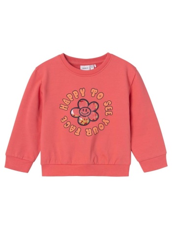 μπλούζα φούτερ κορίτσι name it-13233058-rose of sharon σε προσφορά