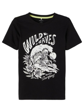 μπλούζα μακό αγόρι name it magic sun-13200822-black-organic σε προσφορά