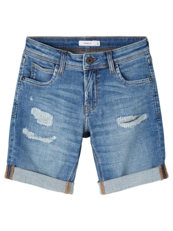 βερμούδα τζιν αγόρι name it-13197243-medium blue denim σε προσφορά
