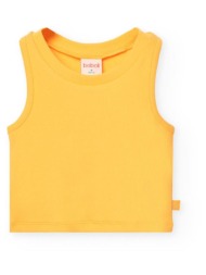 μπλούζα μακό ριμπ κορίτσι boboli-491048-1216-yellow
