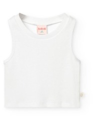 μπλούζα μακό ριμπ κορίτσι boboli-491048-1100-white