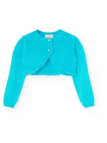 ζακέτα-μπολερό πλεκτή κορίτσι boboli-701312-2617-turquoise σε προσφορά