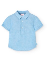 πουκάμισο λινό αγόρι boboli-711302-2294-ciel