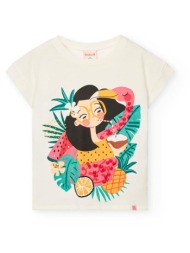 μπλούζα μακό κορίτσι boboli-421119-1111-white