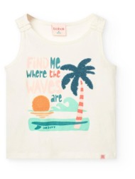 μπλούζα μακό κορίτσι boboli-431086-1111-white