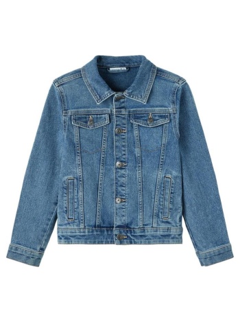 μπουφάν τζιν αγόρι name it-13214219-medium blue denim σε προσφορά