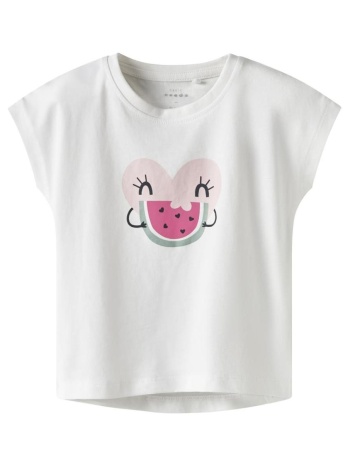 μπλούζα μακό κορίτσι name it-13228175-bright white/heart σε προσφορά