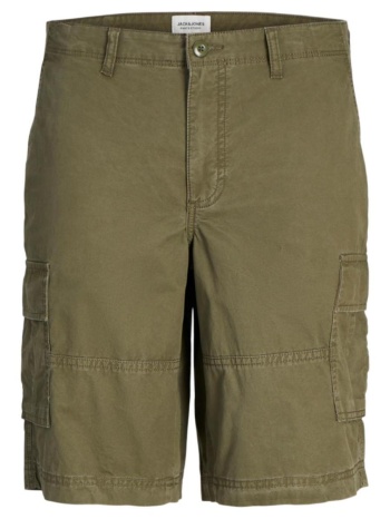 βερμούδα υφασμάτινη cargo αγόρι jack & jones-12254171-olive σε προσφορά