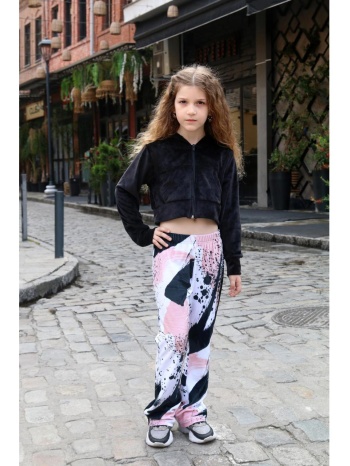 σετ φόρμα βελουτέ κορίτσι prod-6630167-black σε προσφορά